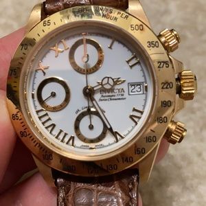 Gold Lt Ed Invicta watch